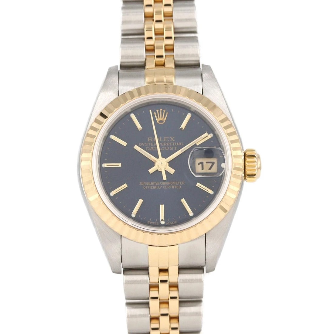 ROLEX DATEJUST SSXYG MECHANICAL AUTOMATIC WATCH: Rolex Datejust SSxYG Mechanical Automatic Watch Brand: ROLEX Type: Wrist watch Material: Case: Stainless steel x yellow gold Bracelet: Stainless steel x yellow gold Color: Dial color blue Size: Case