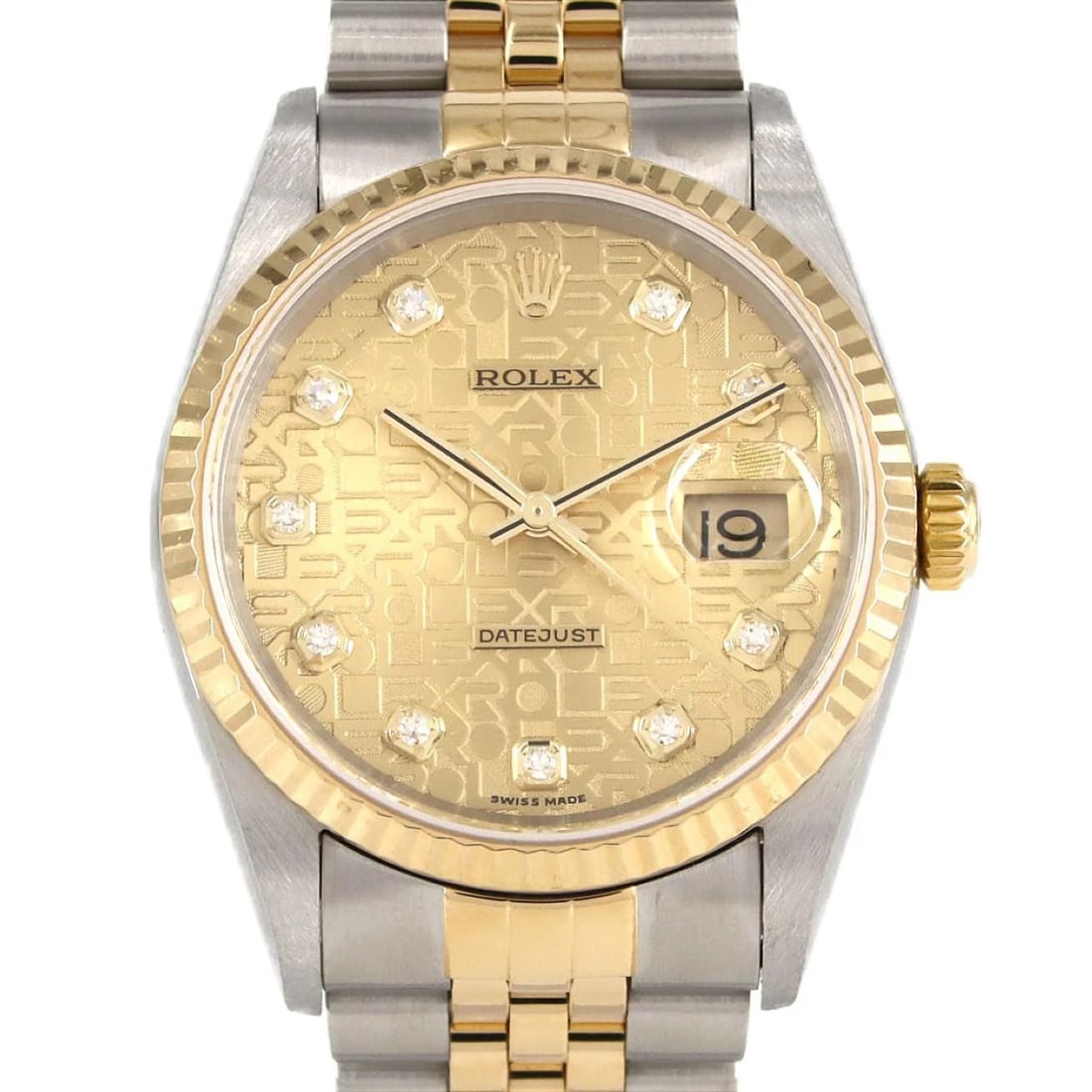 ROLEX DATEJUST SSXYG MECHANICAL AUTOMATIC WATCH: Rolex Datejust SSxYG Mechanical Automatic Watch Brand: ROLEX Type: Wrist watch Material: Case: Stainless steel x yellow gold Bracelet: Stainless steel x yellow gold Color: Dial Color: Gold computer/di