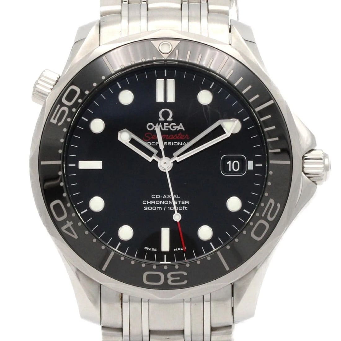 OMEGA SEAMASTER PROFESSIONAL WATCH: Omega Seamaster Professional Watch Brand: OMEGA Type: Wrist watch Material: Case: Yellow gold Color: Dial Color: White Band Color: Brown Size: Case diameter: Approx. 34mm Accessories: None