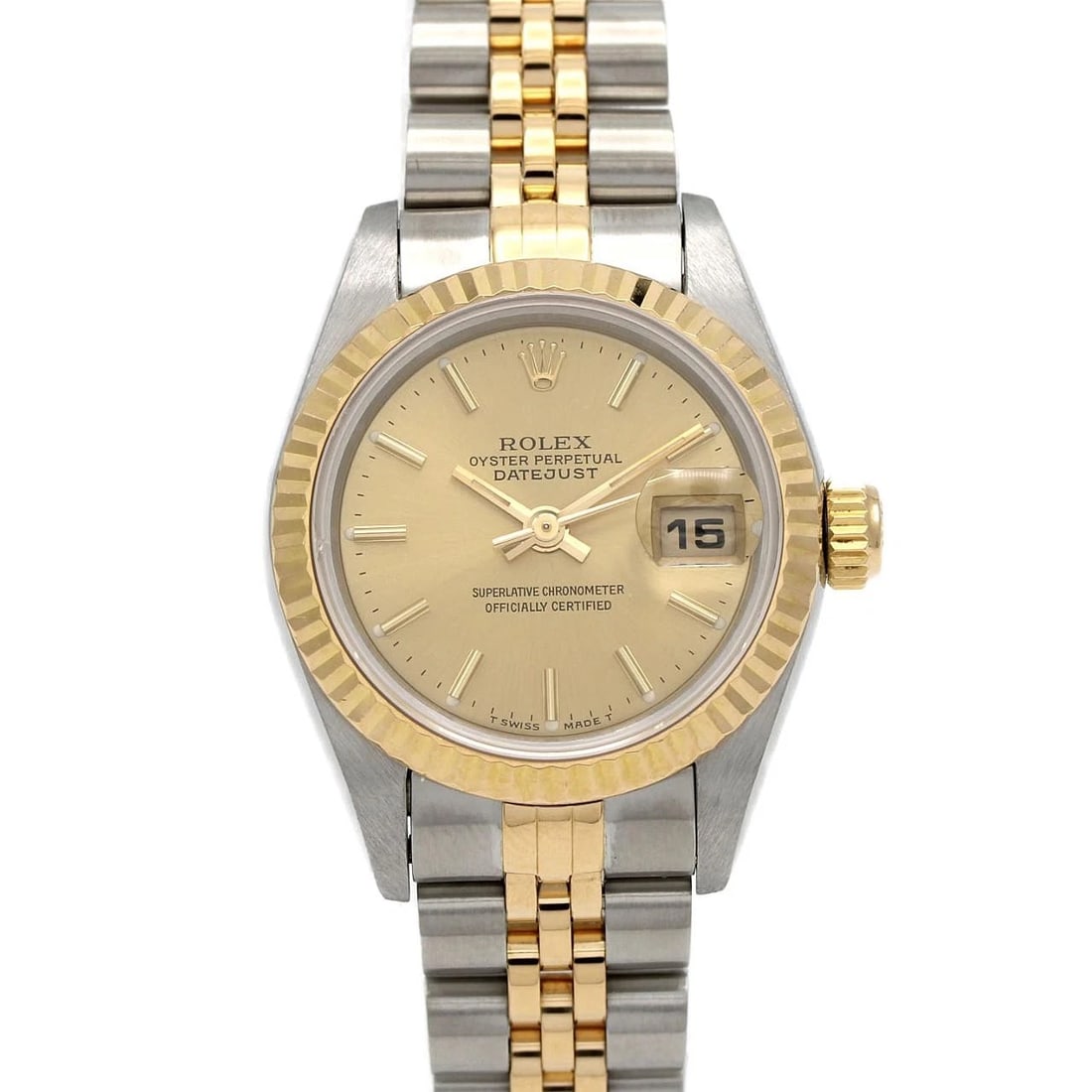 ROLEX DATEJUST SSXYG MECHANICAL AUTOMATIC WATCH: Rolex Datejust SSxYG Mechanical Automatic Watch Brand: ROLEX Type: Wrist watch Material: Case: Stainless steel x yellow gold Bracelet: Stainless steel x yellow gold Color: Dial color gold Size: Case