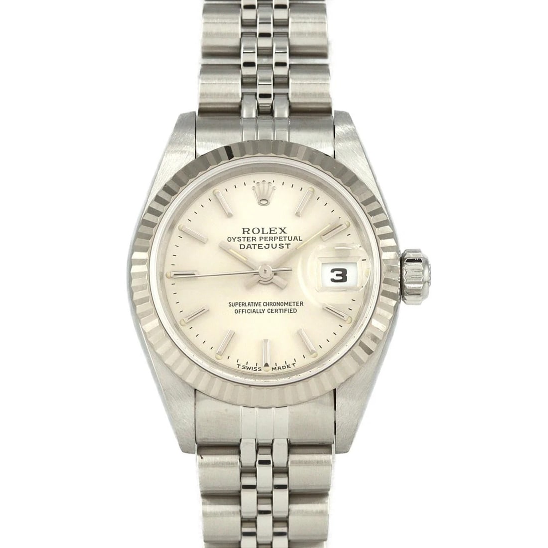 ROLEX DATEJUST MECHANICAL AUTOMATIC WATCH: Rolex Datejust Mechanical Automatic Watch Brand: ROLEX Type: Wrist watch Material: Case: Stainless Steel Breath: Stainless Steel Color: Dial color silver Size: Case diameter: Approx. 26mm Max wrist