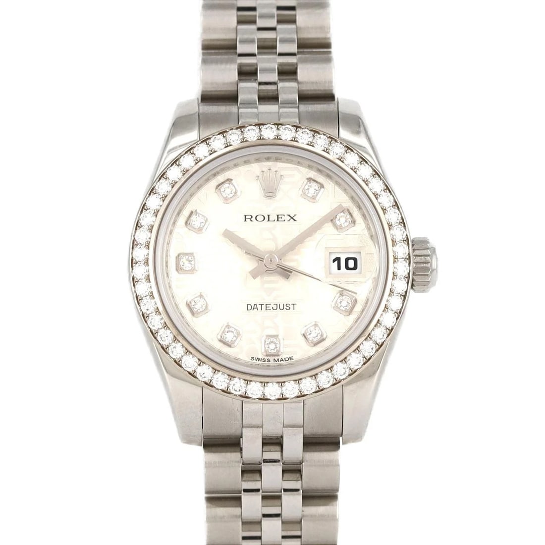 ROLEX DATEJUST MECHANICAL AUTOMATIC WATCH: Rolex Datejust Mechanical Automatic Watch Brand: ROLEX Type: Wrist watch Material: Case: Stainless steel x white gold Bracelet: Stainless steel Color: Dial Color: Silver Computer/Diamond Size: Case di