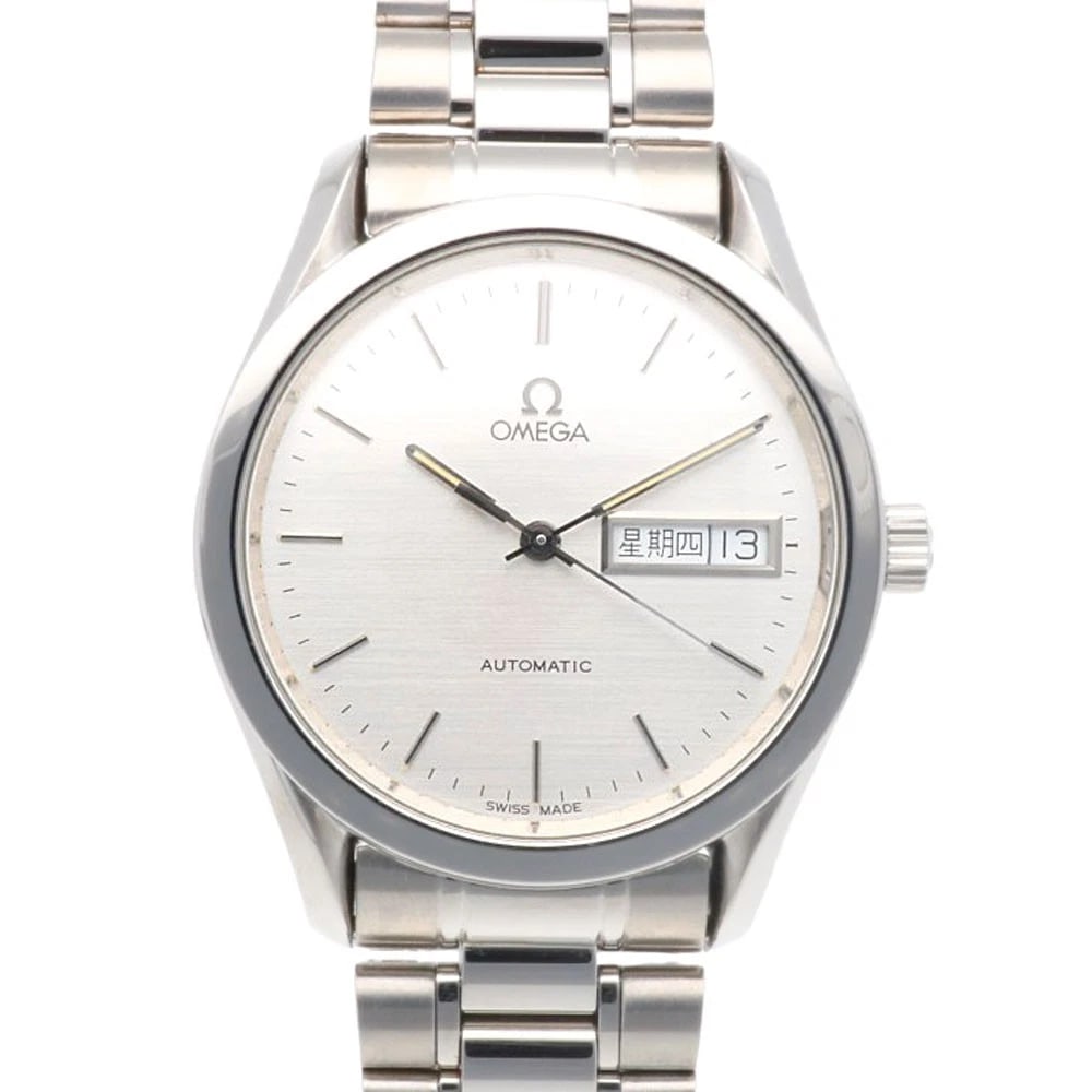 OMEGA SEAMASTER WATCHES STAINLESS STEEL WATCH: OMEGA Seamaster Watches Stainless Steel Watch Brand: OMEGA Type: Wristwatch Material: Case : Stainless Steel Band : Stainless Steel Color: Silver Size: Case Diameter:35.0mm Band Length:7.3inch / 18.5c