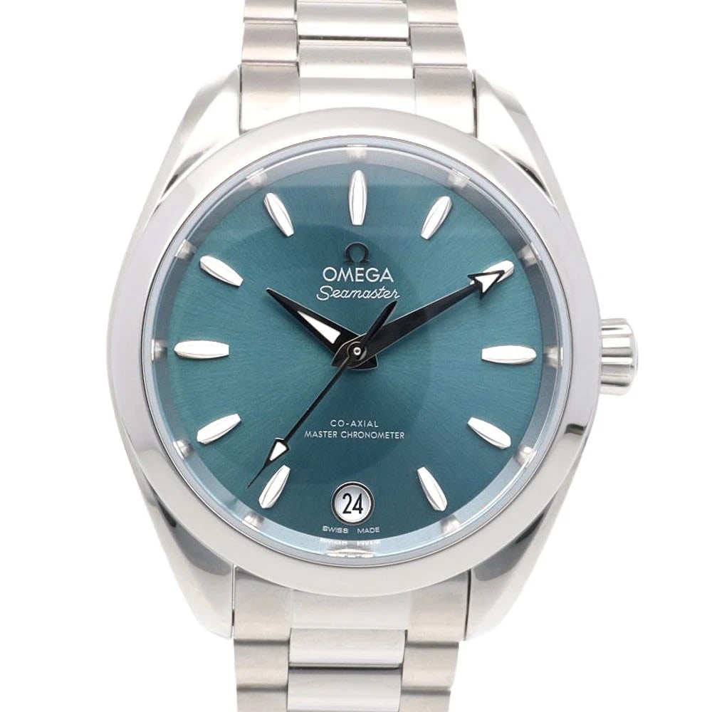 OMEGA SEAMASTER AQUA TERRA SHADE WATCHES STAINLESS STEEL WATCH: OMEGA Seamaster Aqua Terra Shade Watches Stainless Steel Watch Brand: OMEGA Type: Wristwatch Material: Case : Stainless Steel Band : Stainless Steel Color: Silver / green Size: Case Diameter:33.5mm Ba