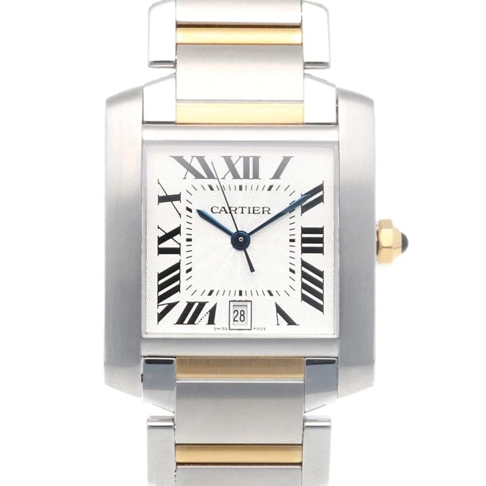 CARTIER TANK FRANCAISE WATCHES STAINLESS STEEL K18 YELLOW GOLD WATCH: CARTIER Tank francaise Watches Stainless Steel K18 yellow gold Watch Brand: CARTIER Type: Wristwatch Material: Case : Stainless Steel x K18 yellow gold Band : Stainless Steel Color: Silver / gold Size