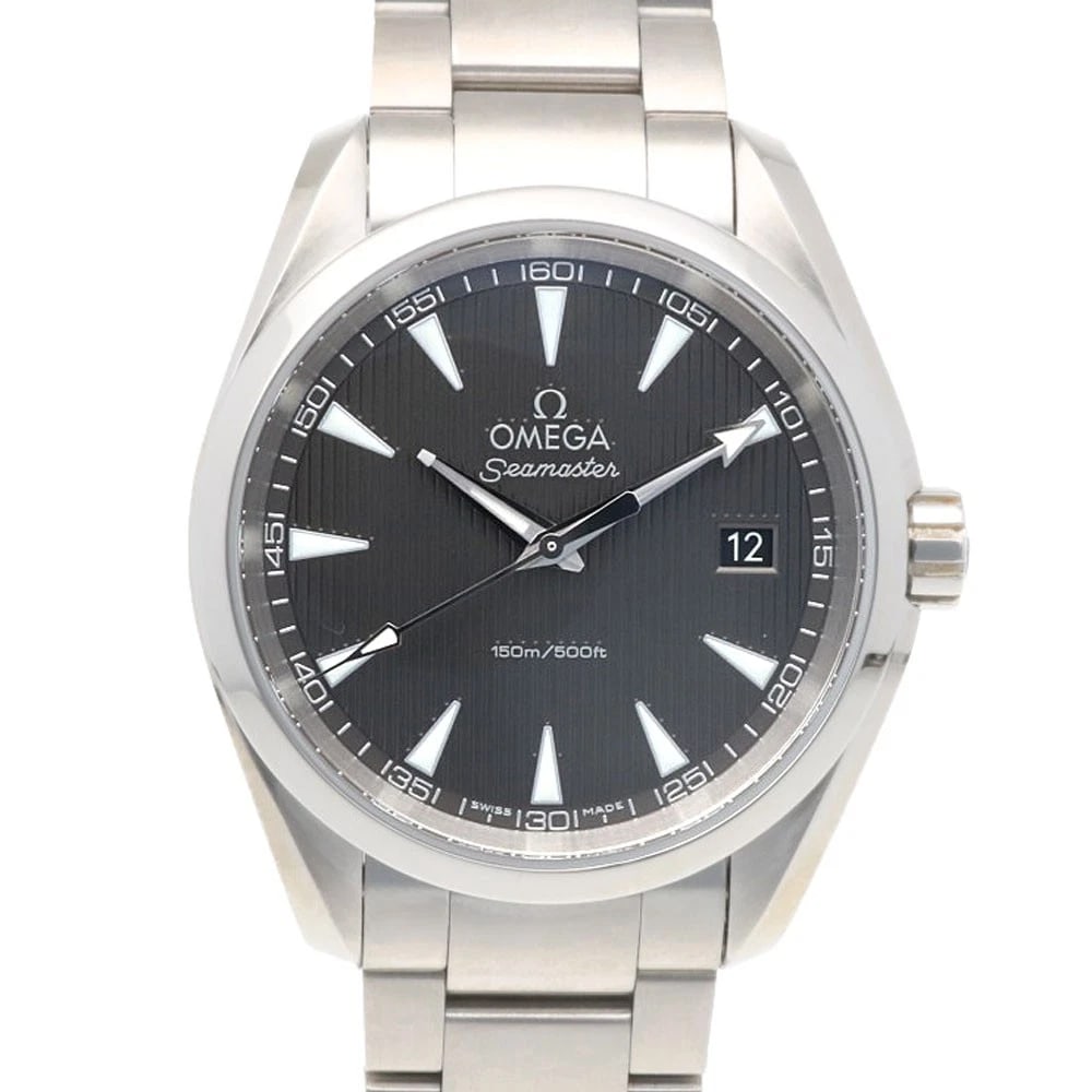 OMEGA SEAMASTER AQUA TERRA WATCHES STAINLESS STEEL WATCH: OMEGA Seamaster Aqua Terra Watches Stainless Steel Watch Brand: OMEGA Type: Wristwatch Material: Case : Stainless Steel Band : Stainless Steel Color: Silver / gray Size: Case Diameter:38.0mm Band Leng