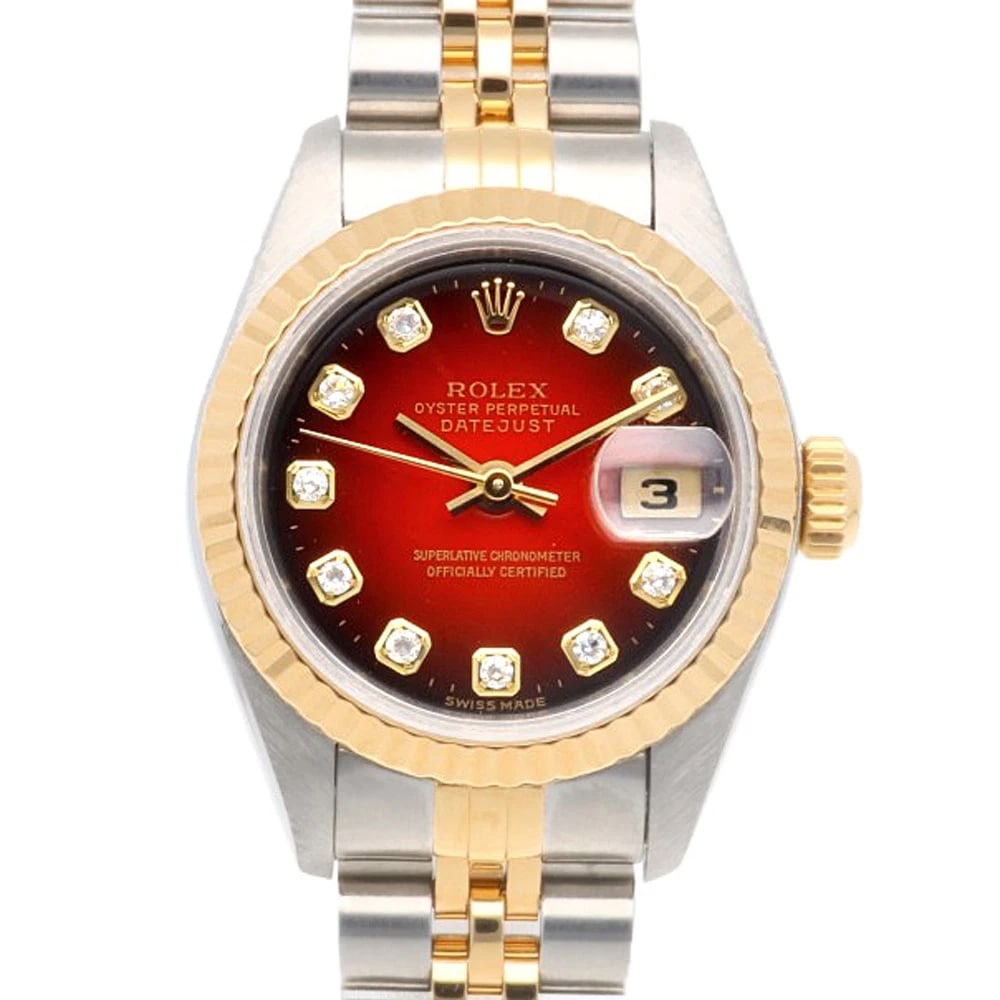 ROLEX DATEJUST WATCHES STAINLESS STEEL K18 YELLOW GOLD WATCH: ROLEX Datejust Watches Stainless Steel K18 yellow gold Watch Brand: ROLEX Type: Wristwatch Material: Case : Stainless Steel x K18 yellow gold Band : Stainless Steel Color: Silver / gold x Red Size: Ca