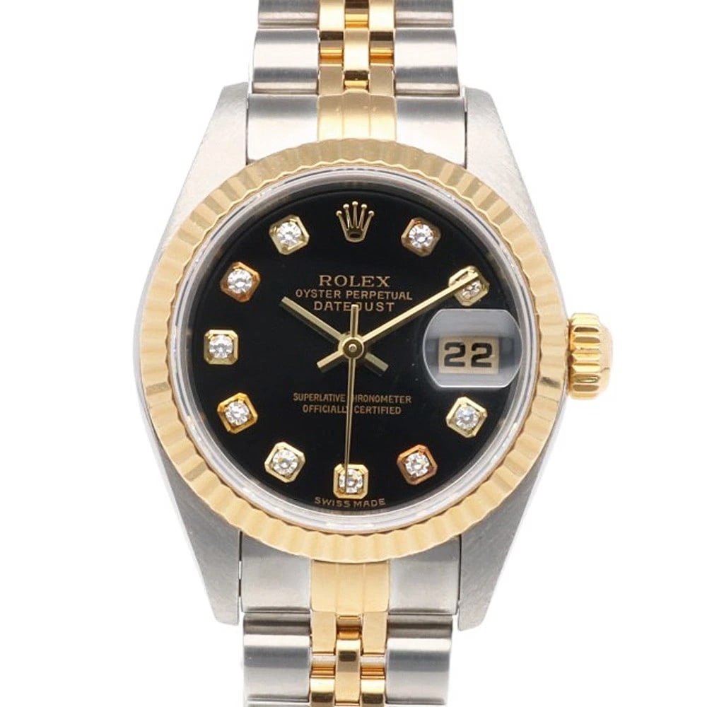 ROLEX DATEJUST WATCHES STAINLESS STEEL K18 YELLOW GOLD DIAMOND WATCH: ROLEX Datejust Watches Stainless Steel K18 yellow gold Diamond Watch Brand: ROLEX Type: Wristwatch Material: Case : Stainless Steel x K18 yellow gold Band : Stainless Steel Color: Silver / gold x blac