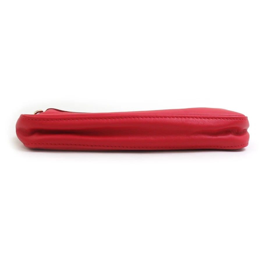 LONGCHAMP POUCH RED LEATHER - 3