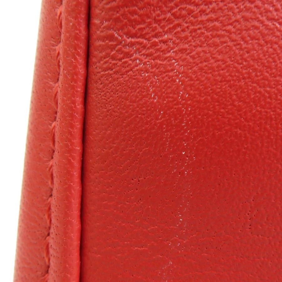 LONGCHAMP POUCH RED LEATHER - 4