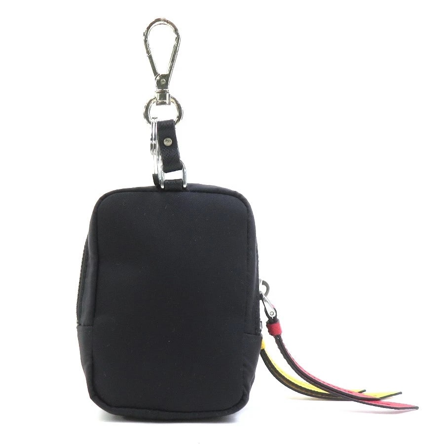 PRADA POUCH MULTICASE BROWN/BLACK NYLON/SILVERTONE - 3