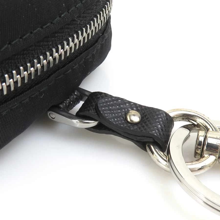 PRADA POUCH MULTICASE BROWN/BLACK NYLON/SILVERTONE - 7