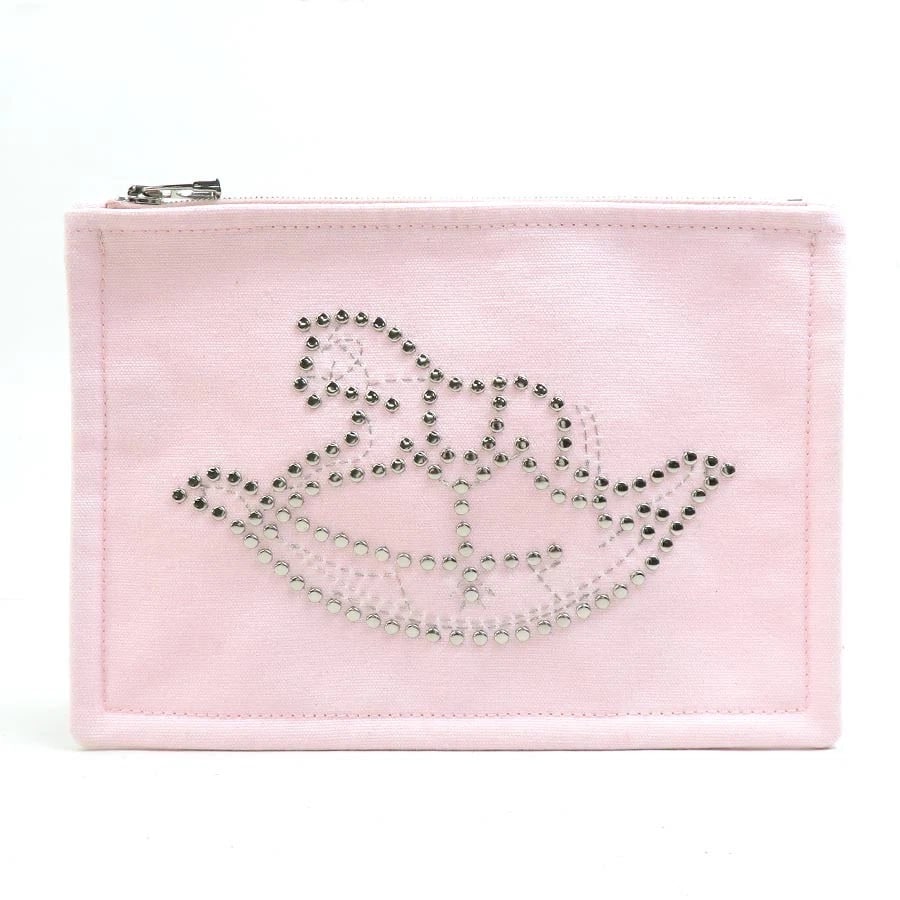 HERMES FLAT PM POUCH LIGHT PINK/SILVER: HERMES Flat PM Pouch Light Pink/Silver Brand: HERMES Type: Pouch Material: Cotton/Metal Color: Light Pink/Silver Size: W:8.7inx H:6.1in Accessories: None Accessories Notice: When purchasing pre-owned