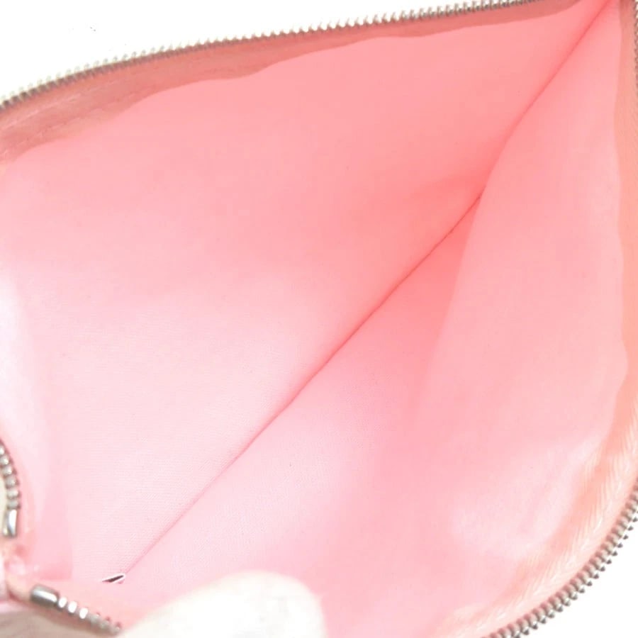 HERMES FLAT PM POUCH LIGHT PINK/SILVER - 4