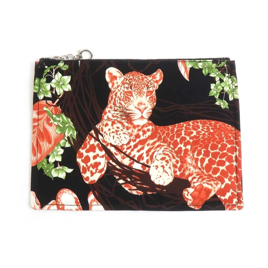 SALVATORE FERRAGAMO POUCH MULTICASE: Salvatore Ferragamo Pouch Multicase Brand: Salvatore Ferragamo Type: Pouch Material: Nylon Color: Black / Multicolor Size: W:8.5inx H:6.1in Accessories: None Accessories Notice: When purch