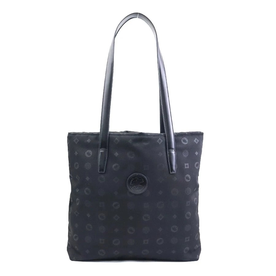 HUNTING WORLD SHOULDER BAG BLACK: HUNTING WORLD Shoulder Bag Black Brand: HUNTING WORLD Type: Shoulder Bag Material: Nylon/Leather Color: Black Size: W:13.4inx H:13.4inx D:2.8in Accessories: None Accessories Notice: When p