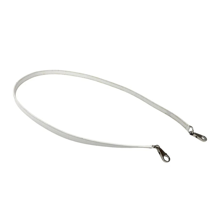 HERMES SHOULDER STRAP WHITE VEAU EPSOM: HERMES Shoulder strap white Veau Epsom Brand: HERMES Type: Shoulder strap Material: Veau Epsom Leather Color: White Size: Length:36.6in Maximum Width:0.4in Accessories: None Accessories Notice: When