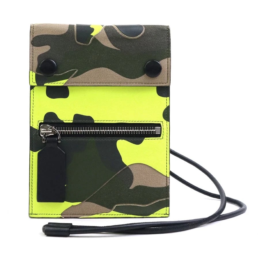 VALENTINO GARAVANI NECK POUCH LEATHER: Valentino Garavani Neck Pouch Leather Brand: Valentino Garavani Type: Pouch Material: Leather Color: Multicolor Size: W:5.1inx H:7.1in Accessories: None Accessories Notice: When purchasing