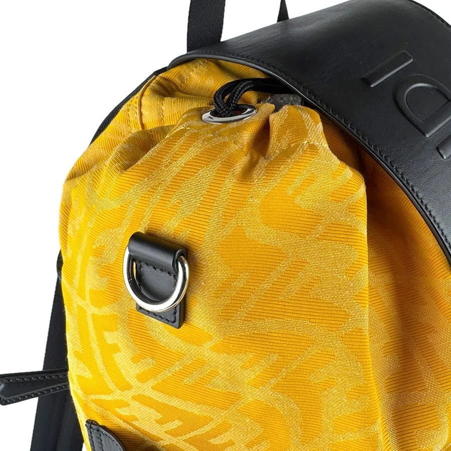 FENDI STRIKE LARGE BACKPACK NYLON/LEATHER - 5