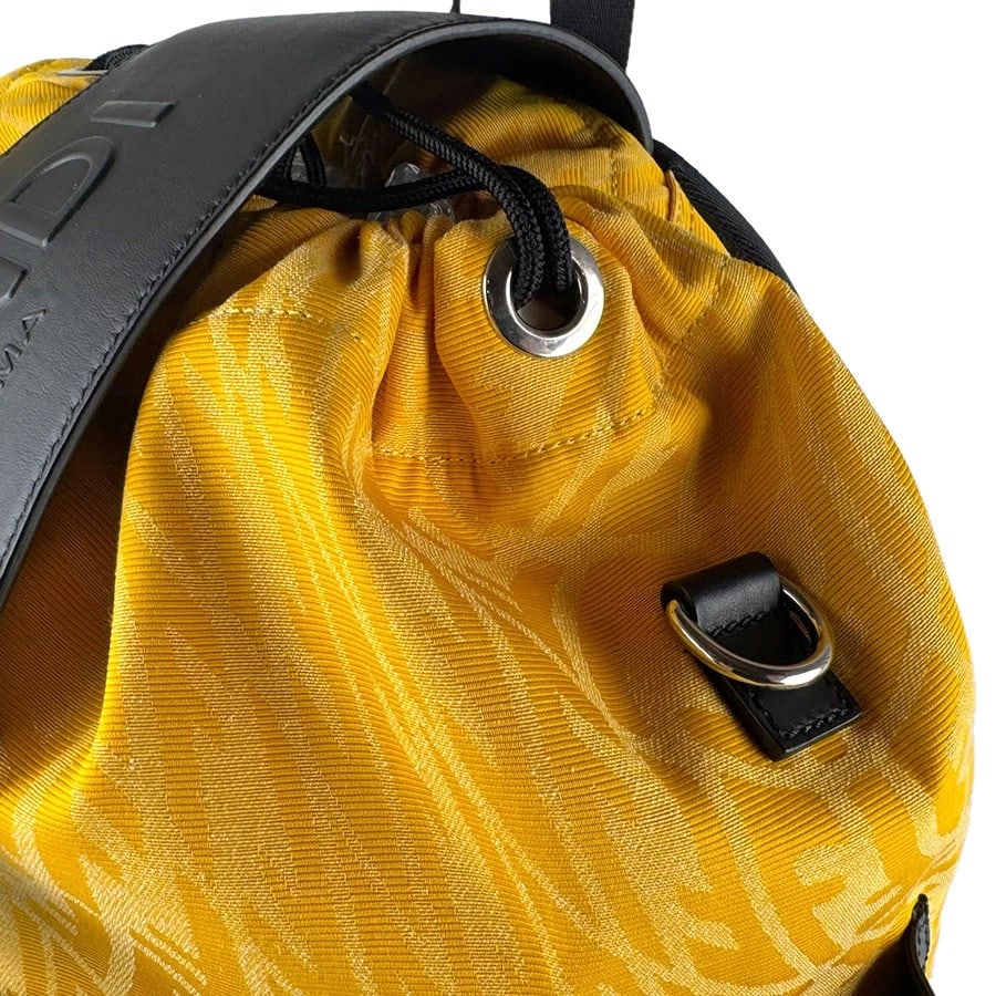 FENDI STRIKE LARGE BACKPACK NYLON/LEATHER - 6