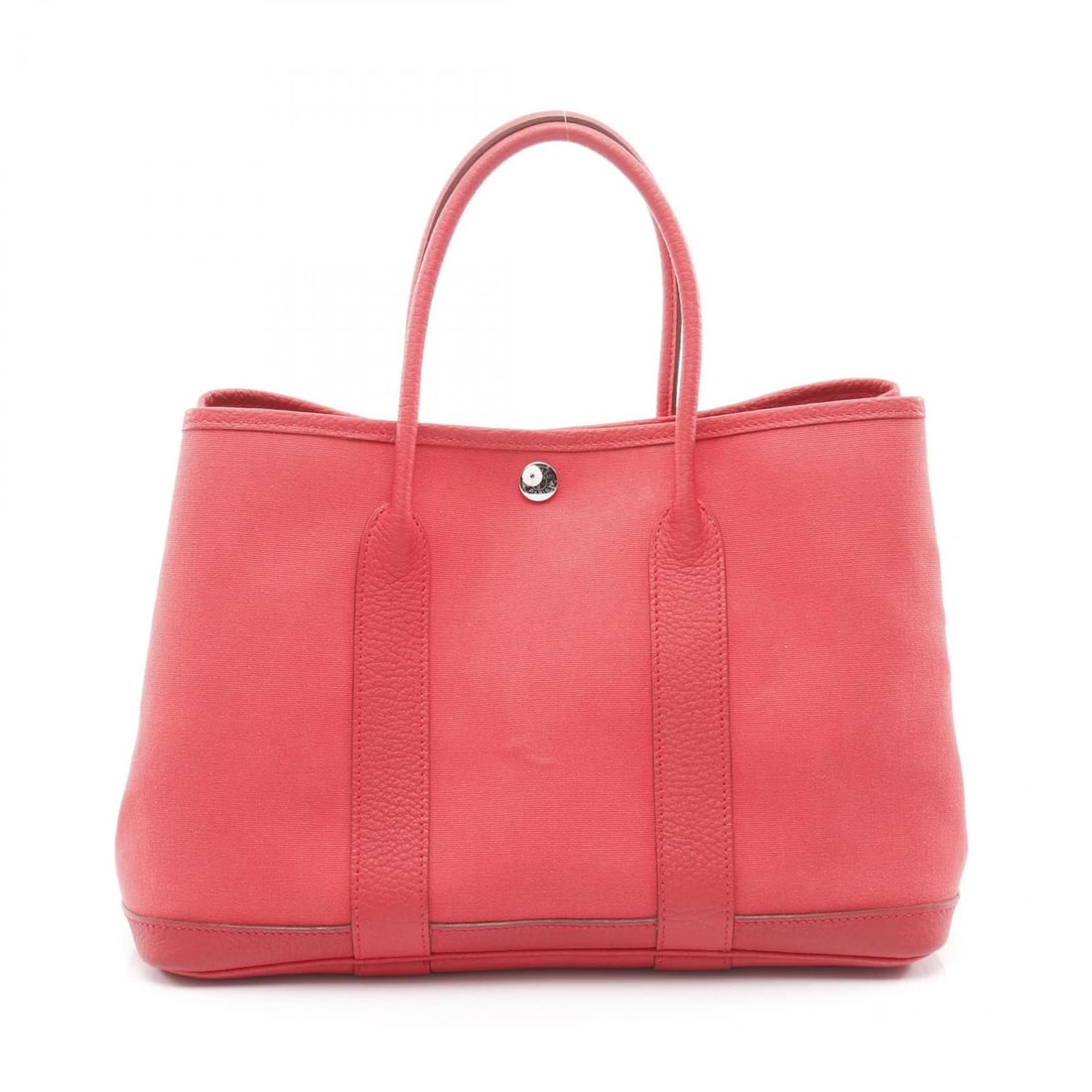 HERMES GARDEN PARTY TPM TOTE BAG TOILE OFFICIER: HERMES Garden party TPM Tote Bag Toile officier Brand: HERMES Type: Tote Bag Material: Toile officier × canvas × leather × Toile officier / Negonda leather Color: Bougainvillier / Pink??ish colors
