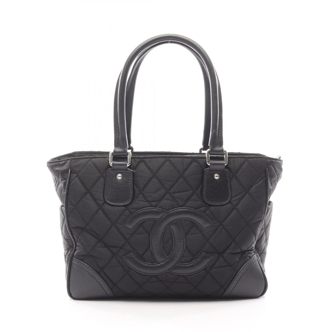 CHANEL PARIS NEW YORK LINE TOTE SHOULDER BAG: CHANEL Paris New York Line Tote shoulder Bag Brand: CHANEL Type: Tote Bag Material: Nylon × leather Color: Black??ish colors Size: H:26cm x W:33cm x D:14cm (H:10.2" x W:13.0" x D:5.5") Handle?55cm(21