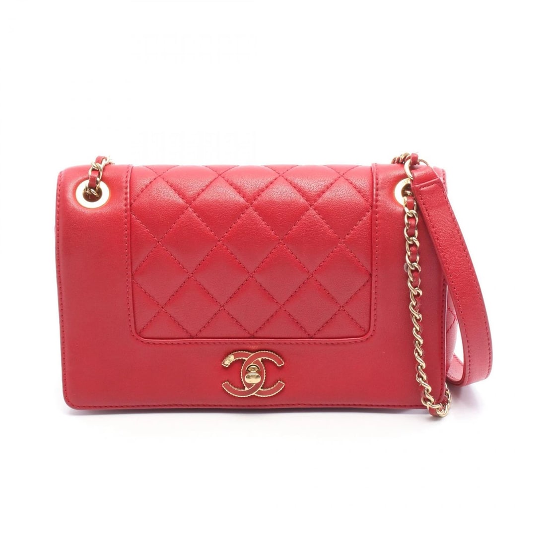 CHANEL MATELASSE CHAIN SHOULDER CROSSBODY BAG: CHANEL Matelasse Chain Shoulder Crossbody Bag Brand: CHANEL Type: Shoulder Bag Material: leather Color: Red??ish colors Size: H:13cm x W:21cm x D:5.5cm (H:5.1" x W:8.3" x D:2.2") Accessories: None