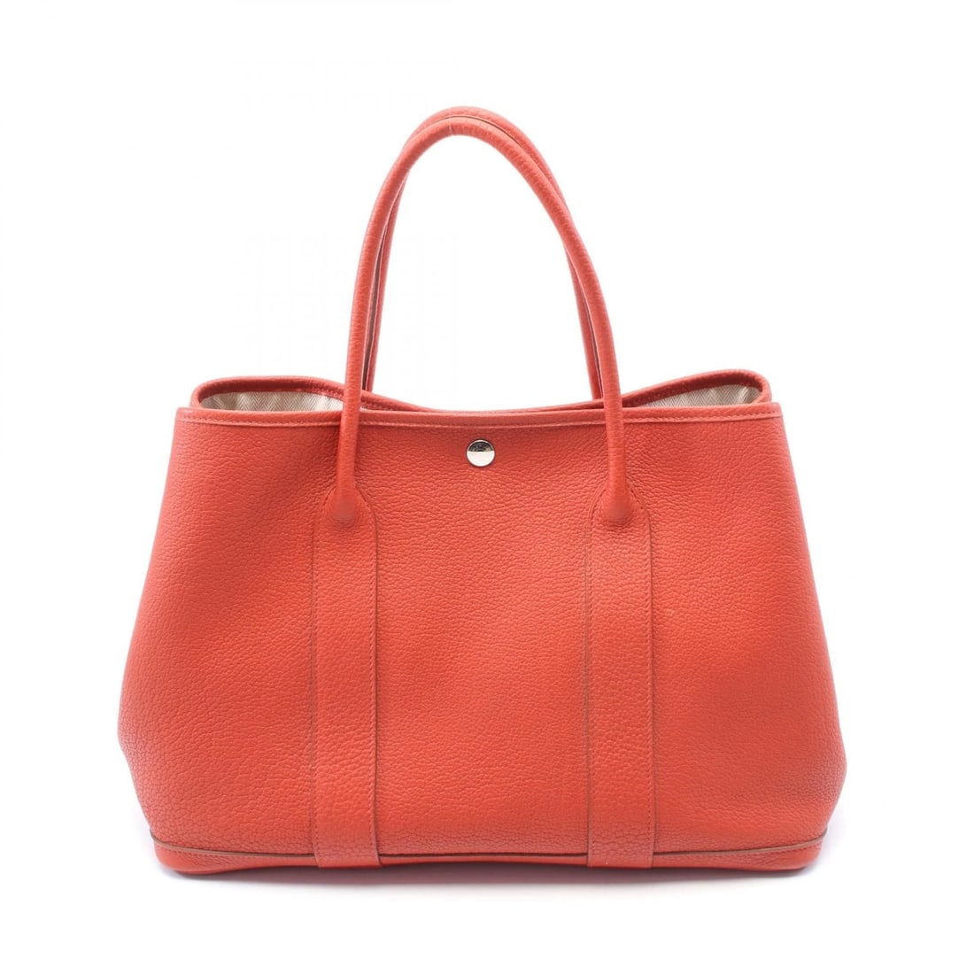 HERMES GARDEN PARTY PM TOTE HAND BAG: HERMES Garden party PM Tote hand Bag Brand: HERMES Type: Tote Bag Material: leather Color: Red??ish colors Size: H:25cm x W:36cm x D:17cm (H:9.8" x W:14.2" x D:6.7") Accessories: None Acce