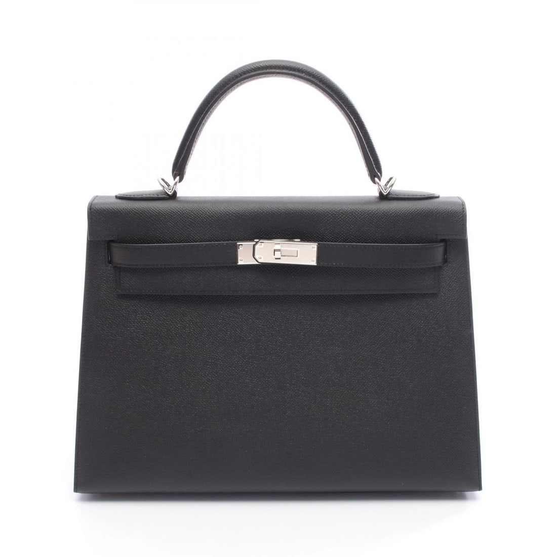 HERMES KELLY SHOULDER HANDBAG EPSOM LEATHER BLACK: HERMES Kelly Shoulder Handbag Epsom leather Black Brand: HERMES Type: Handbag Material: Epsom × Epsom Color: Black??ish colors Size: H:23cm x W:32cm x D:12cm (H:9.1" x W:12.6" x D:4.7") Accessorie