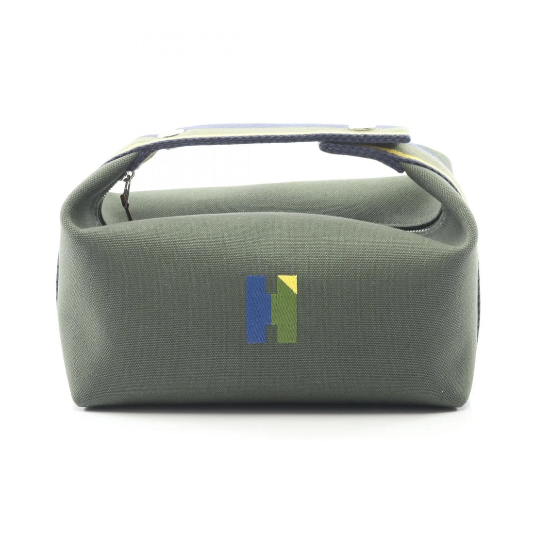 HERMES BRIDE A BRAC PM HANDBAG POUCH CANVAS: HERMES Bride a Brac PM Handbag pouch canvas Brand: HERMES Type: Handbag Material: canvas Color: Green??ish colors × Navy??ish colors × Multicolor??ish colors Size: H:10cm x W:21cm x D:13cm (H:3.9" x