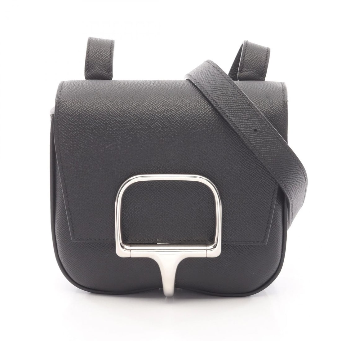 HERMES DELLA CAVALLERIA MINI SHOULDER CROSSBODY BAG: HERMES Della Cavalleria mini Shoulder Crossbody Bag Brand: HERMES Type: Shoulder Bag Material: Epsom × leather × Epsom Color: Black??ish colors Size: H:16cm x W:17cm x D:5cm (H:6.3" x W:6.7" x D:2.0