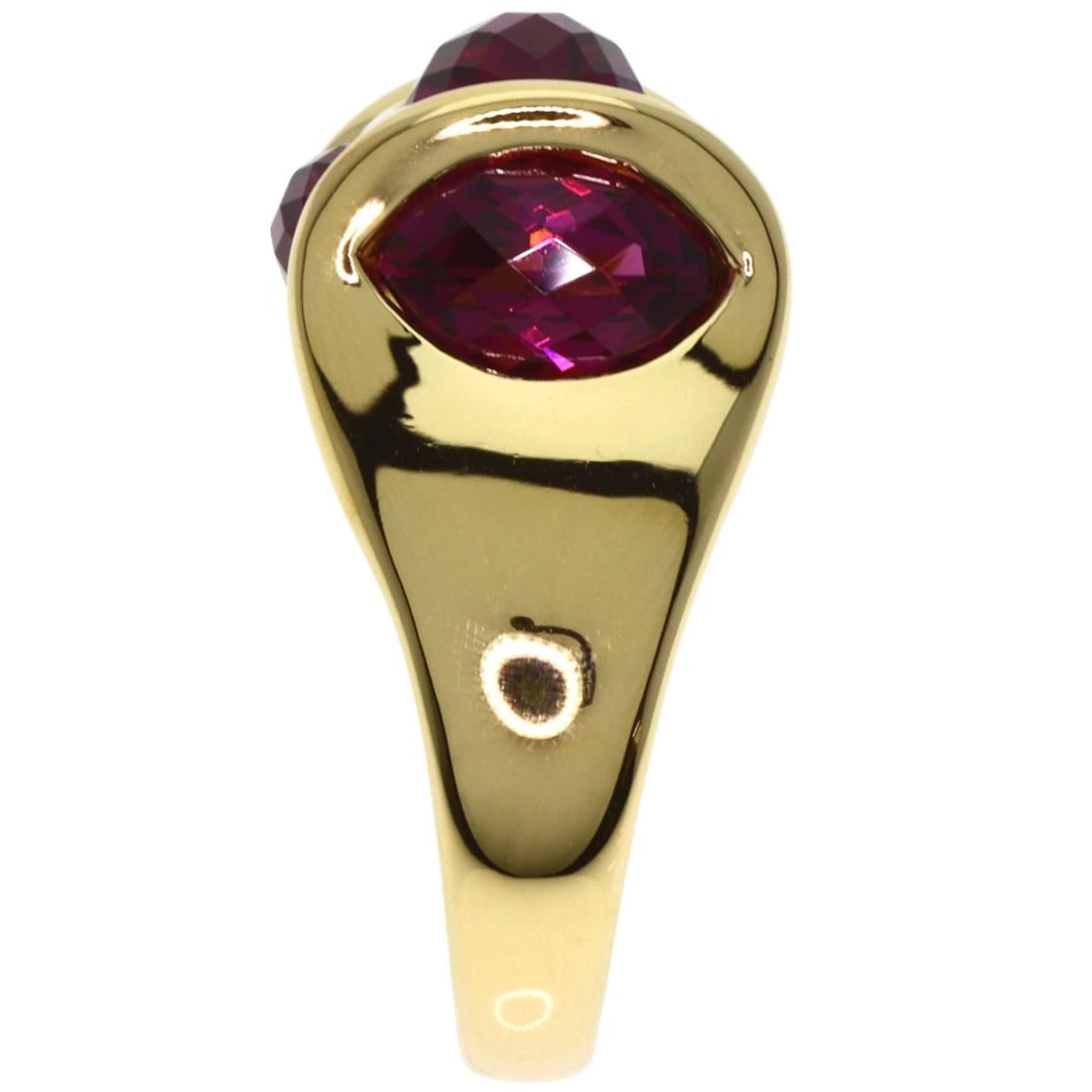 COLORED STONE DIAMOND RING - 3