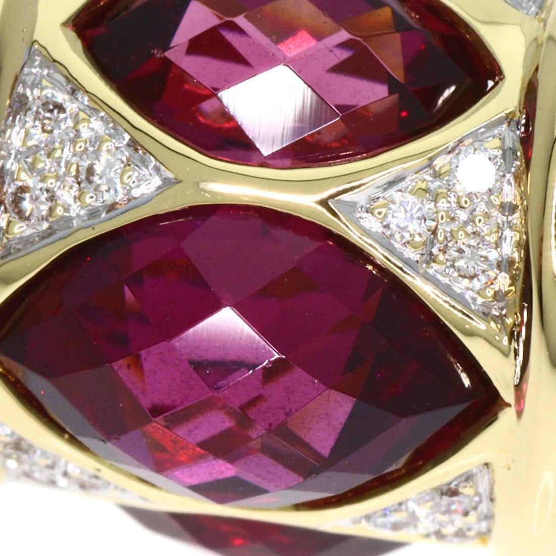 COLORED STONE DIAMOND RING - 6