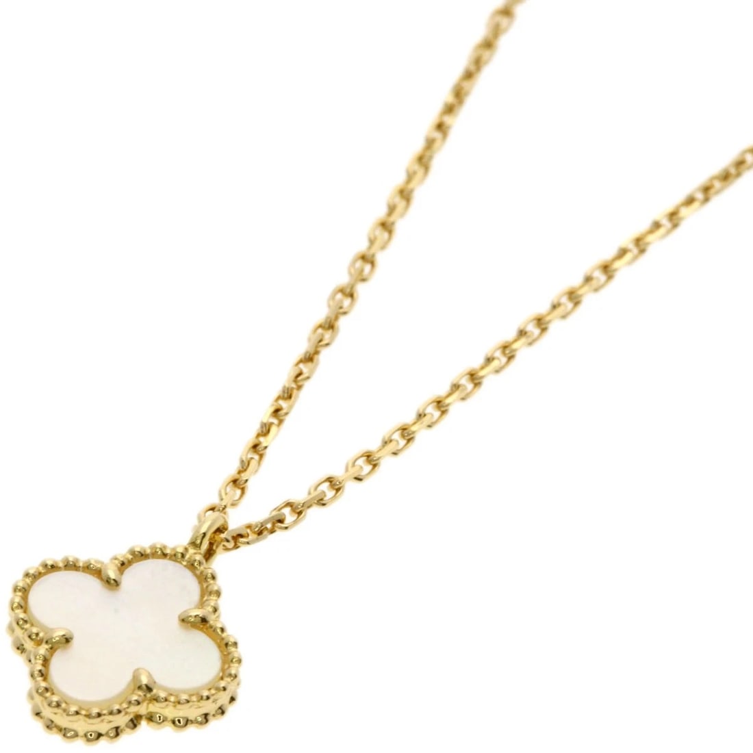 VAN CLEEF & ARPELS SUITE ALHAMBRA NECKLACE: Van Cleef & Arpels Suite Alhambra Necklace Brand: Van Cleef & Arpels Type: Necklace Material: K18 Yellow Gold, Color: Exterior Color Gold Size: Chain Length:15.9inch/40.5cm Chain Width:0.4inch/1.1mm T