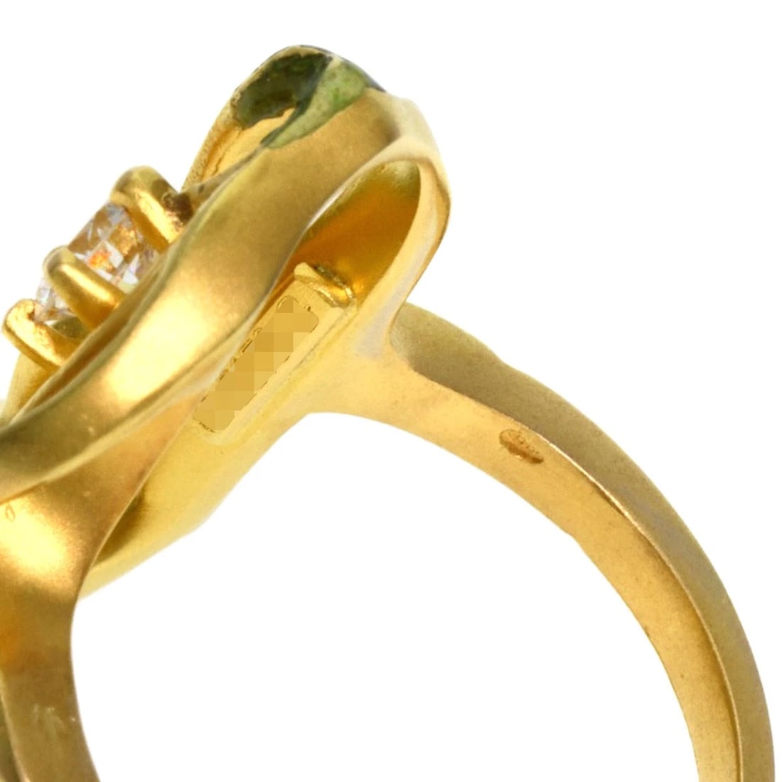 MASRIERA ENAMEL DIAMOND RING - 5