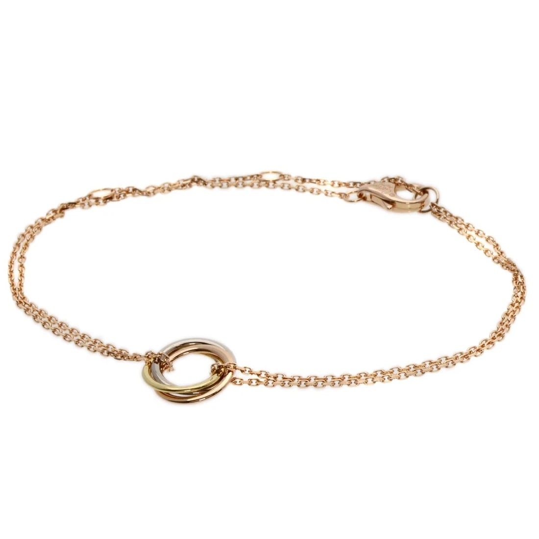 CARTIER TRINITY BRACELET K18 YELLOW GOLD: CARTIER Trinity Bracelet K18 Yellow Gold Brand: CARTIER Type: Bracelet Material: K18 Yellow Gold/18K Pink Gold/K18 White Gold, Color: Exterior Color Gold Size: Top Size:0.4inch/9.3x9.3x0.6mm Inner Cir