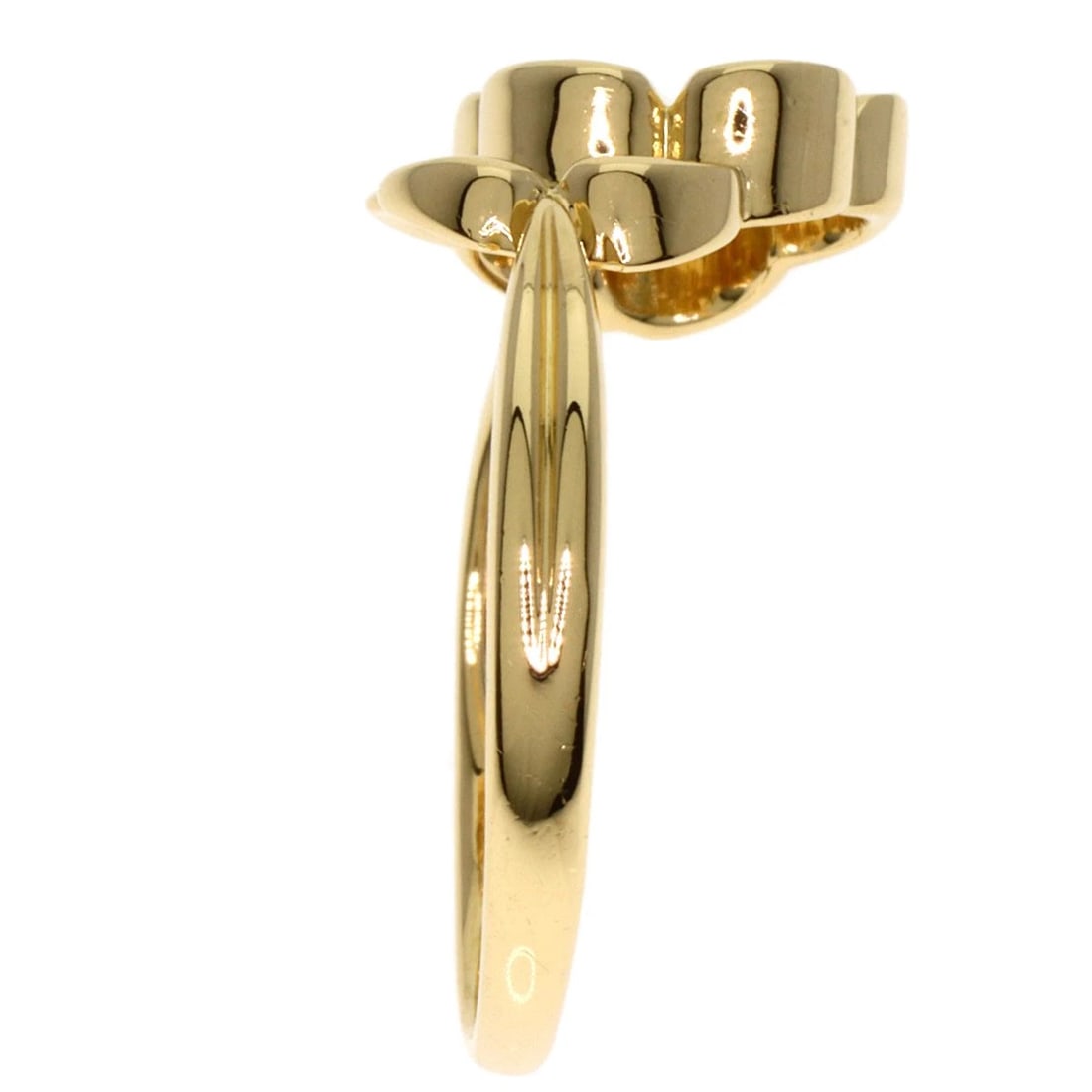 DIOR DIAMOND RING K18 YELLOW GOLD: Dior Diamond Ring K18 Yellow Gold Brand: Dior Type: Ring Material: K18 Yellow Gold, Main Stone/Creation Natural Color: Exterior Color Gold Size: 5.25 (US) Accessories: None Accessories Notice: When