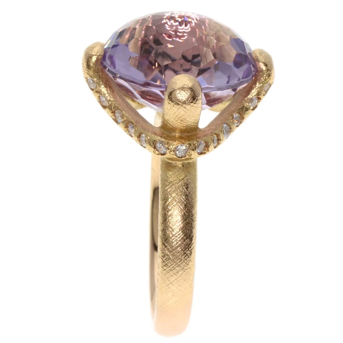 PONTE VECCHIO AMETHYST DIAMOND RING - 3