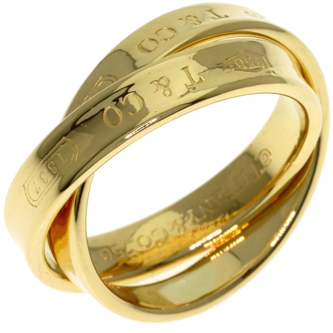 TIFFANY&CO. INTERLOCKING CIRCLE RING - 2