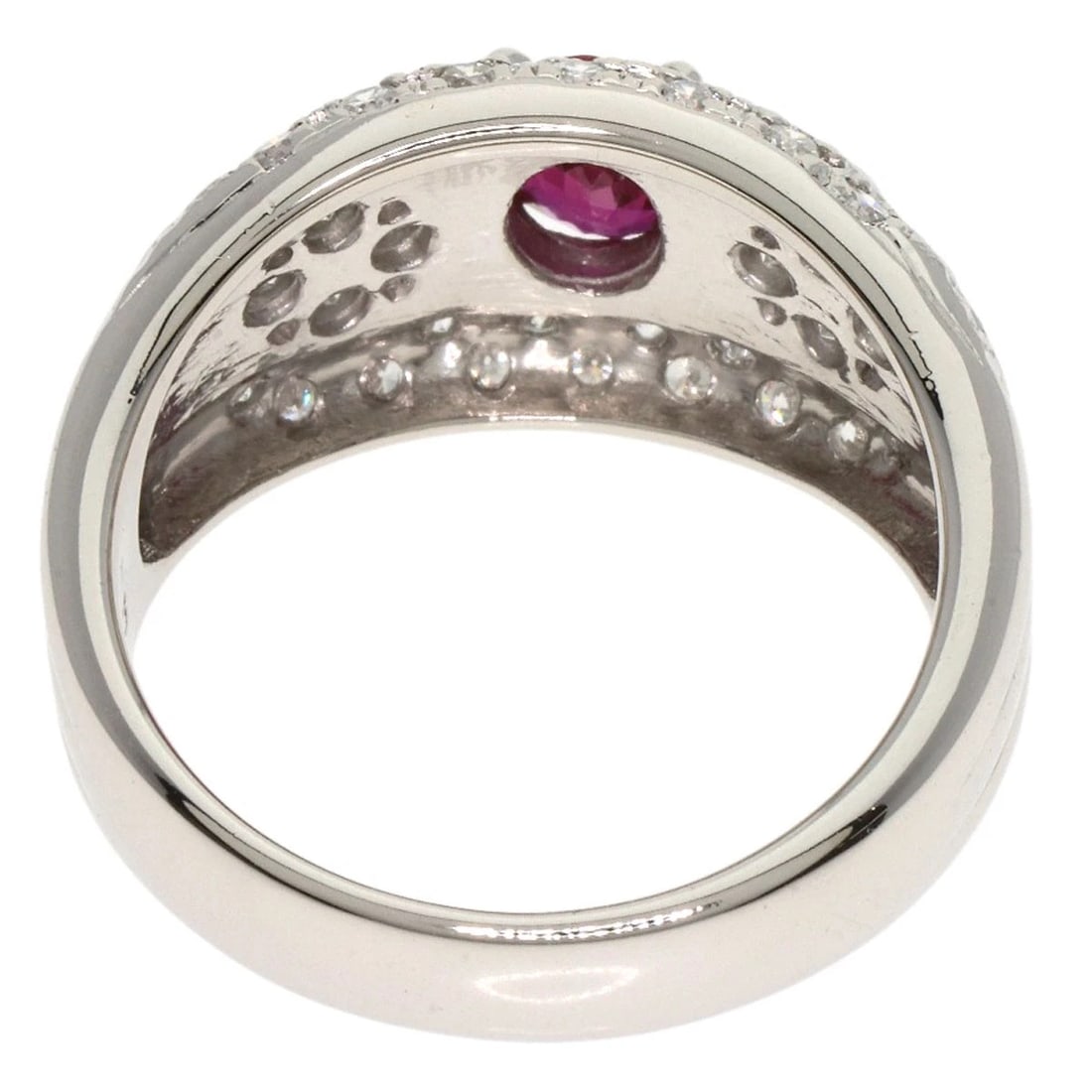TASAKI RUBY DIAMOND RING PLATINUM PT900 - 4
