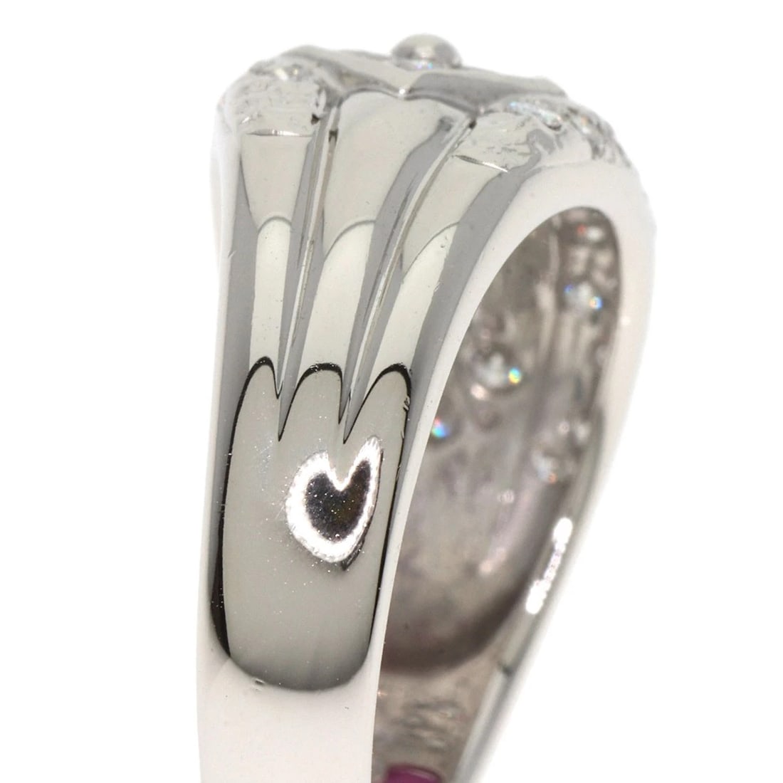 TASAKI RUBY DIAMOND RING PLATINUM PT900 - 8