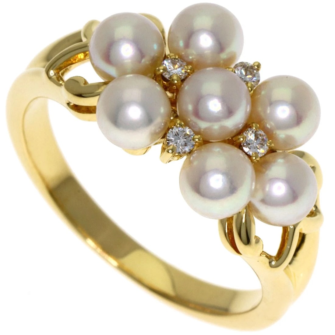 MIKIMOTO PEARL PEARL DIAMOND RING (1 of 7)
