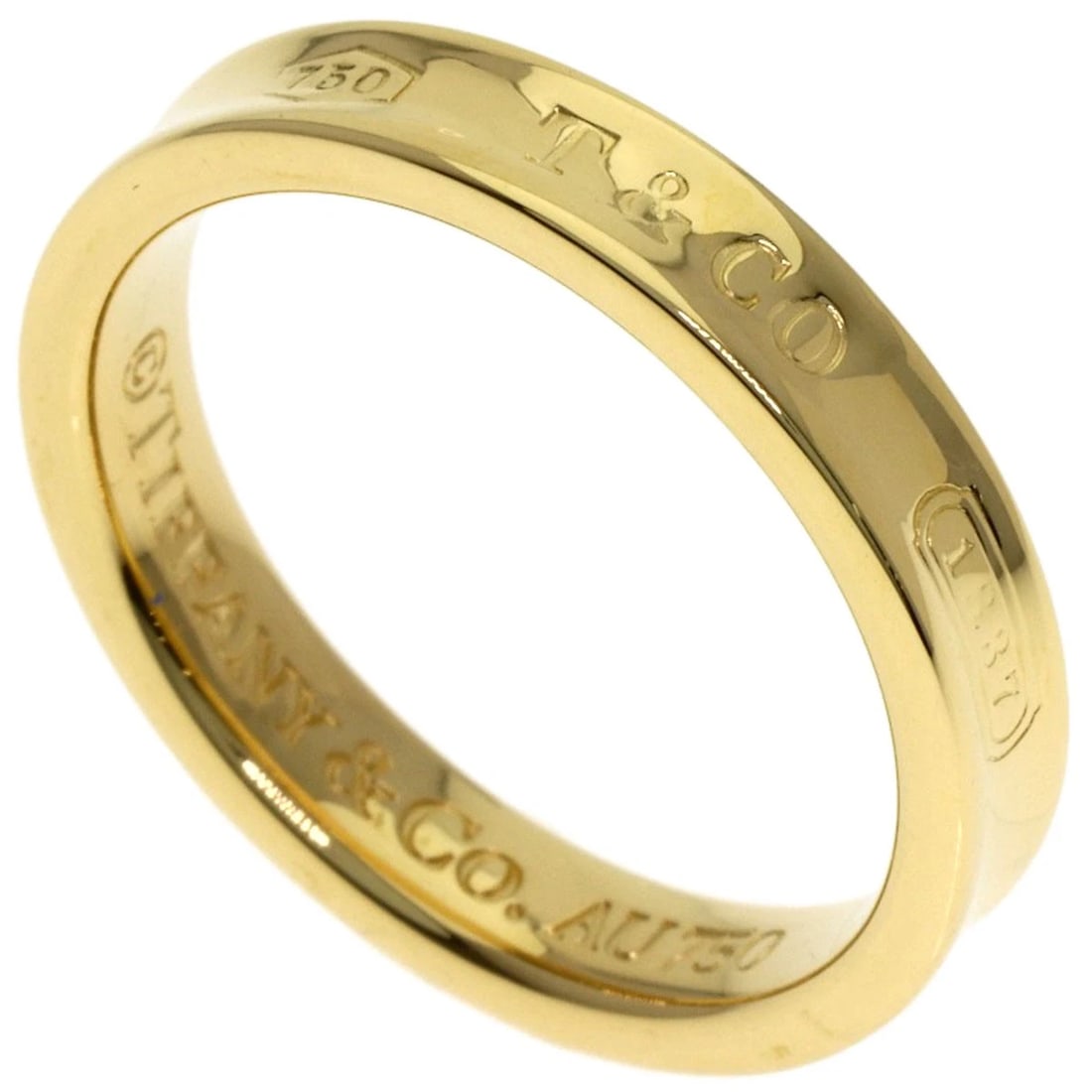 TIFFANY&CO. NARROW RING: TIFFANY&Co. Narrow Ring Brand: TIFFANY&Co. Type: Ring Material: K18 Yellow Gold, Color: Exterior Color Gold Size: 7.75 (US) Accessories: None Accessories Notice: When purchasing pre-owned