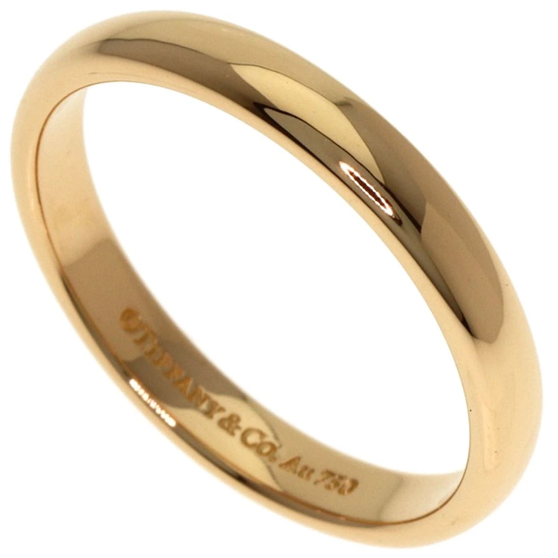 TIFFANY&CO. WEDDING RING K18 PINK GOLD: TIFFANY&Co. wedding Ring K18 Pink Gold Brand: TIFFANY&Co. Type: Ring Material: K18 Pink Gold, Color: Exterior Color Gold Size: 7.5 (US) Accessories: None Accessories Notice: When purchasing pre-owned
