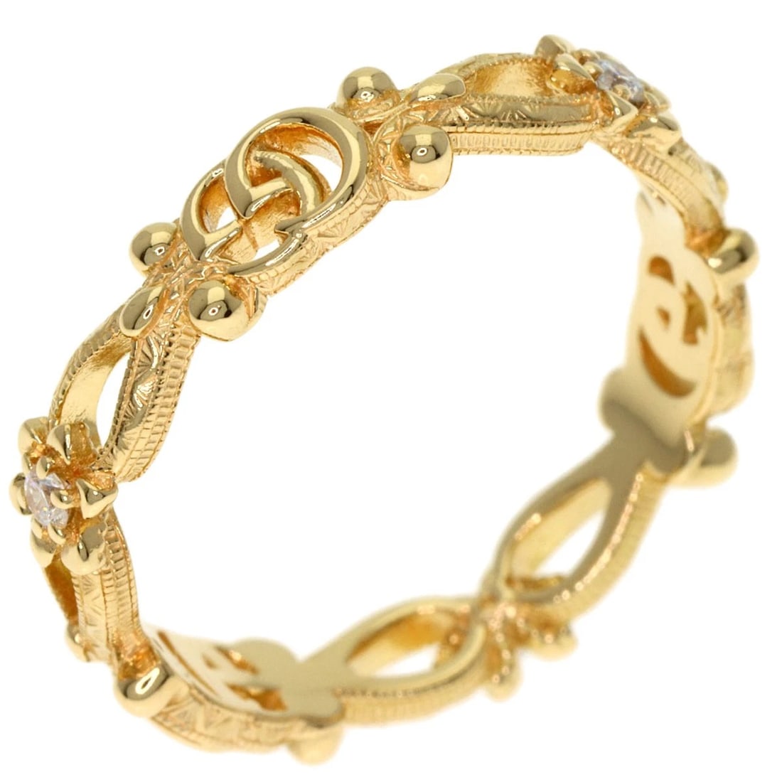 GUCCI FLORA DIAMOND RING - 2