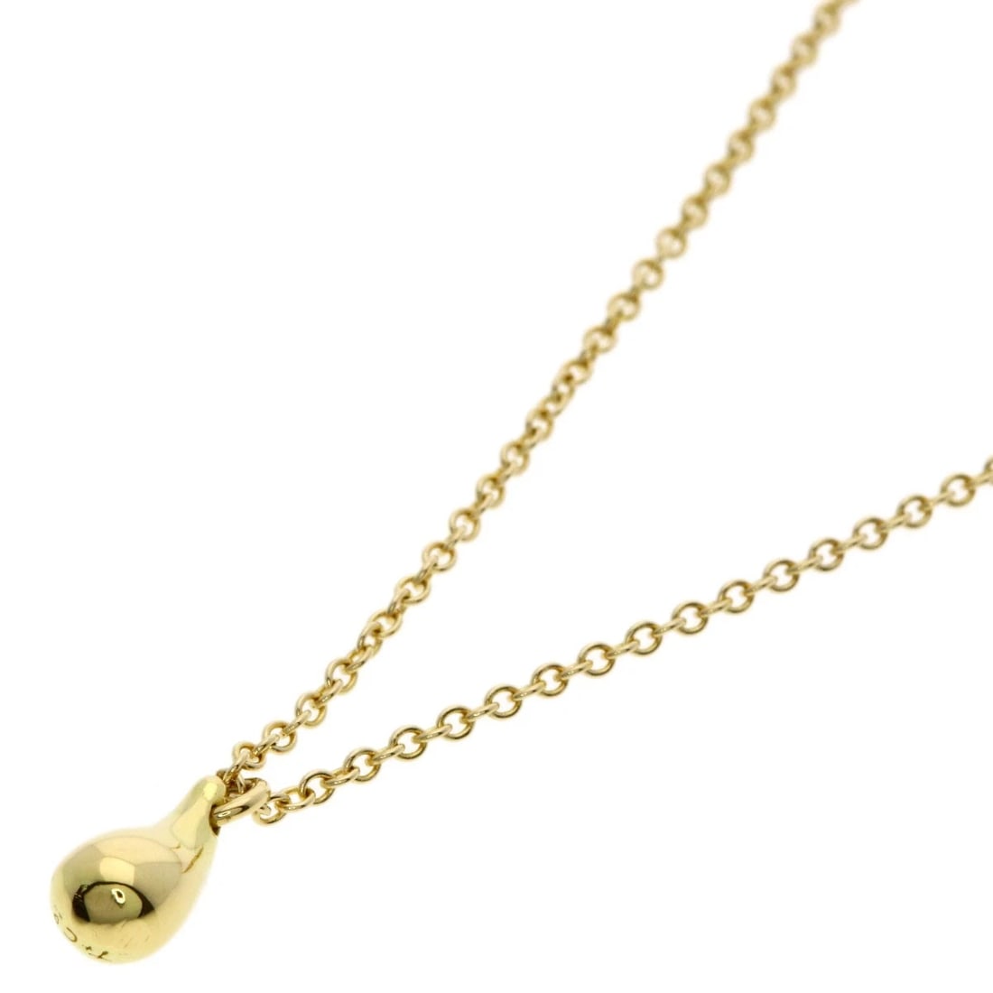 TIFFANY&CO. TEARDROP NECKLACE: TIFFANY&Co. teardrop Necklace Brand: TIFFANY&Co. Type: Necklace Material: K18 Yellow Gold, Color: Exterior Color Gold Size: Chain Length:15.7inch/40cm Chain Width:0.5inch/1.2mm Top