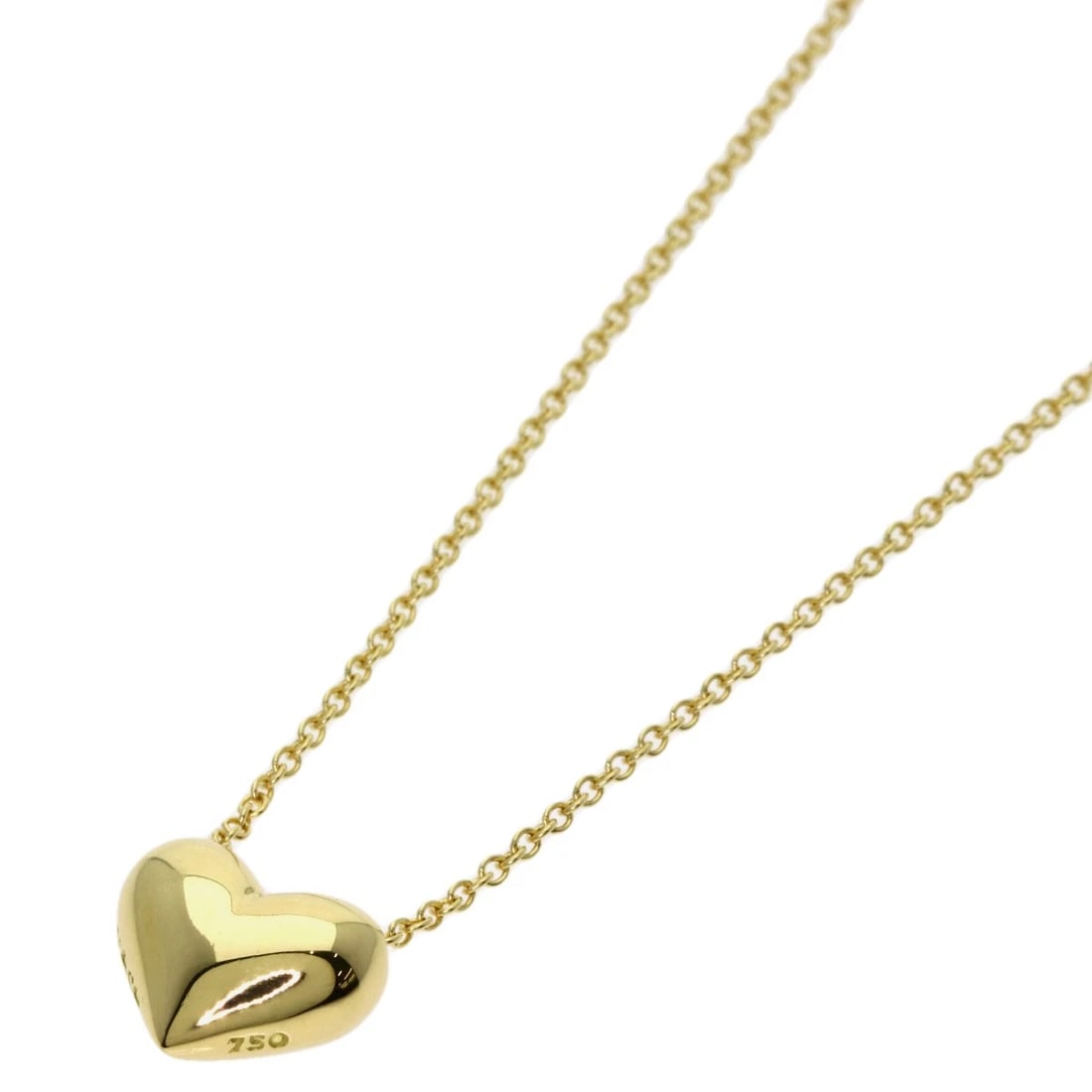 TIFFANY&CO. PINTIDE HEART NECKLACE: TIFFANY&Co. Pintide Heart Necklace Brand: TIFFANY&Co. Type: Necklace Material: K18 Yellow Gold, Color: Exterior Color Gold Size: Chain Length:15.7inch/40cm Chain Width:0.4inch/1.0mm Top Size:0.3inch/8