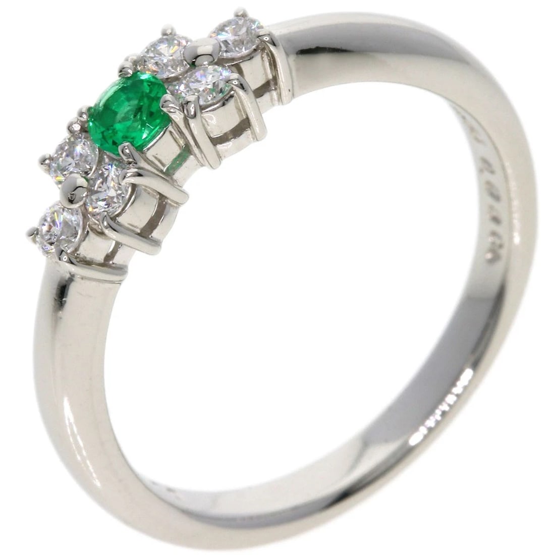 MIKIMOTO EMERALD DIAMOND RING - 2