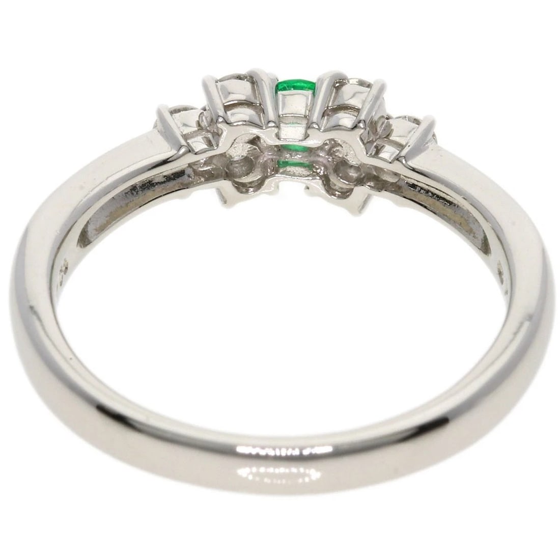 MIKIMOTO EMERALD DIAMOND RING - 4