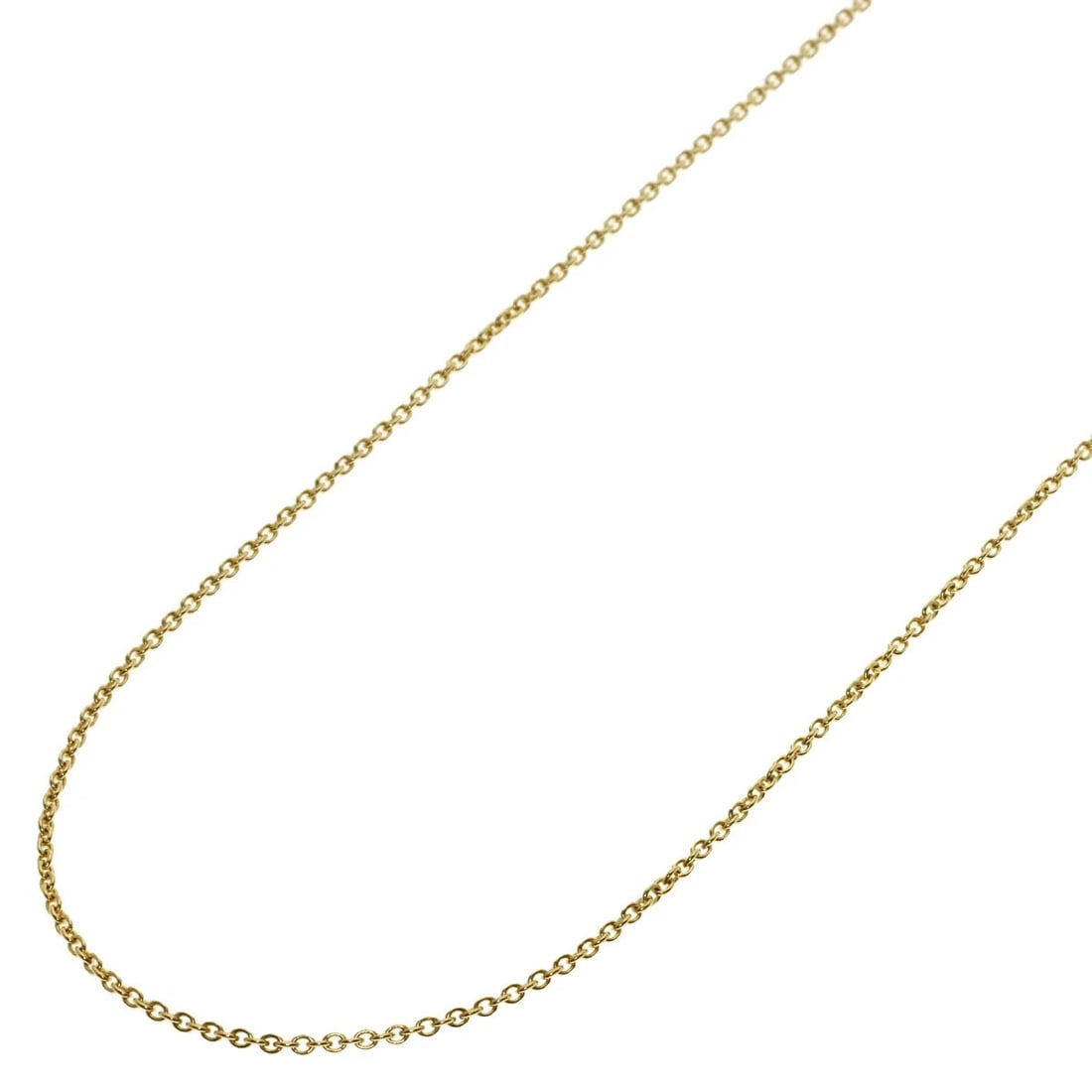 TIFFANY&CO. CHAIN NECKLACE K18 YELLOW GOLD: TIFFANY&Co. Chain Necklace K18 Yellow Gold Brand: TIFFANY&Co. Type: Necklace Material: K18 Yellow Gold, Color: Exterior Color Gold Size: Chain Length:16.7inch/42.5cm Chain Width:0.4inch/1mm Access
